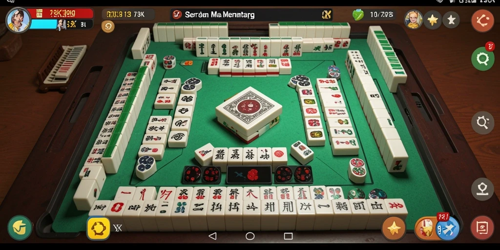 Tampilan menarik dari gameplay Mahjong 73K yang menantang.