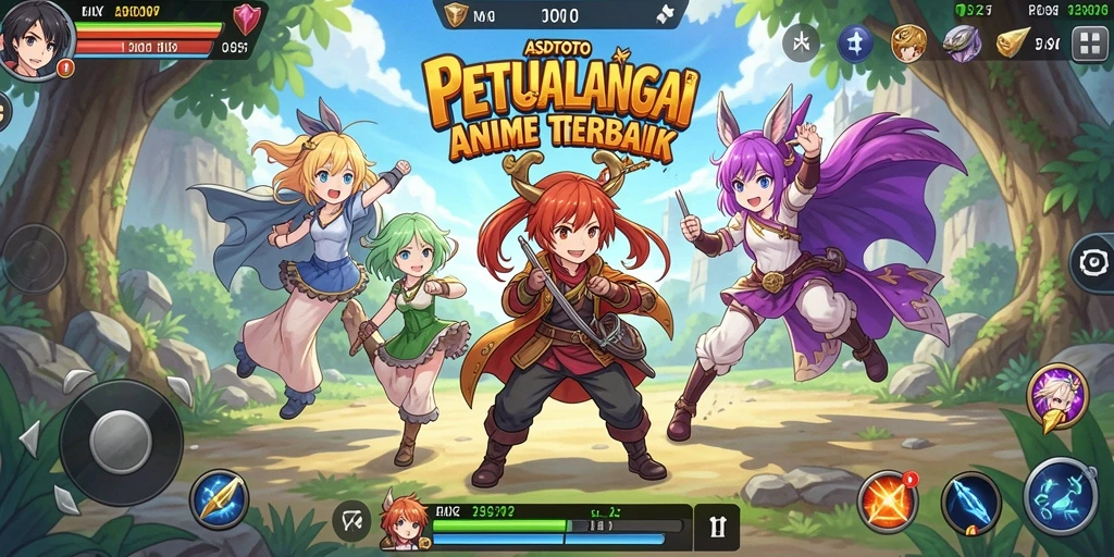 Tampilan gameplay yang memukau dalam ASDTOTO dengan karakter anime terkenal.