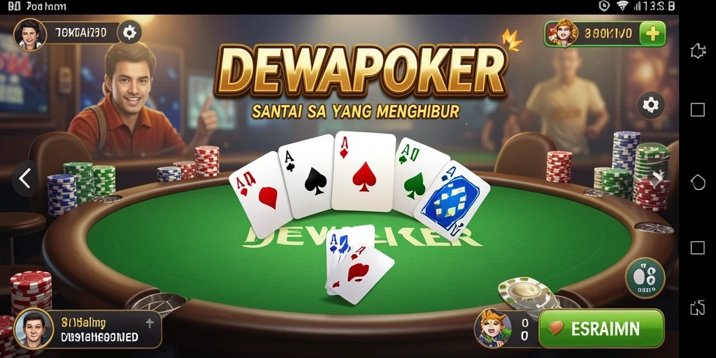 Tampilan gameplay DEWAPOKER yang menarik dan interaktif.