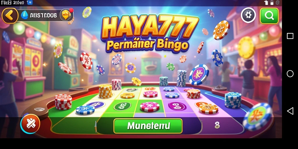 Tampilan gameplay menarik HAYA777 dengan suasana Bingo yang seru.