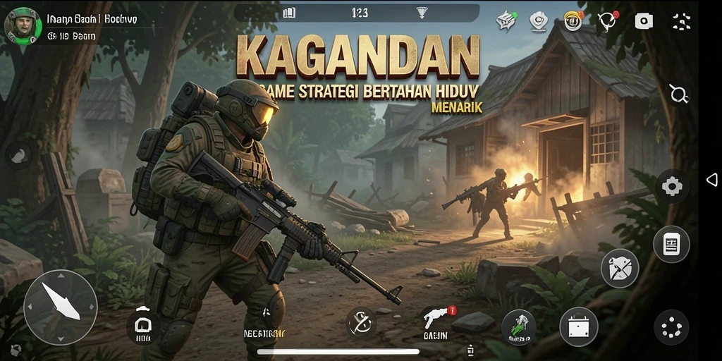 Tampilan gameplay KAGANDAN yang menarik dan strategis.