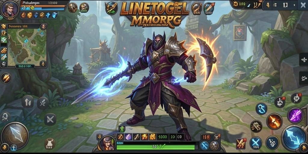 Screenshot gameplay <strong>LINETOGEL</strong> menampilkan petualangan seru dalam dunia MMORPG.