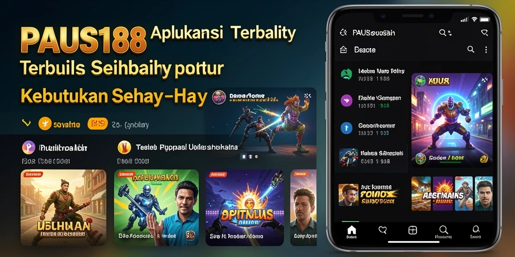 Tampilan antarmuka PAUS188 yang ramah pengguna dan fungsional.