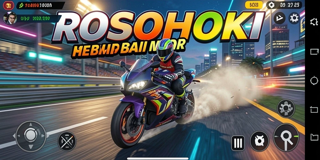 Gameplay mendebarkan dengan kecepatan tinggi dan balapan yang intens.