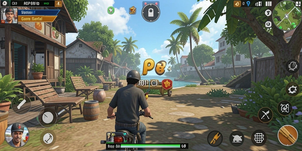 Tampilan gameplay seru RP886 dengan berbagai level menarik.
