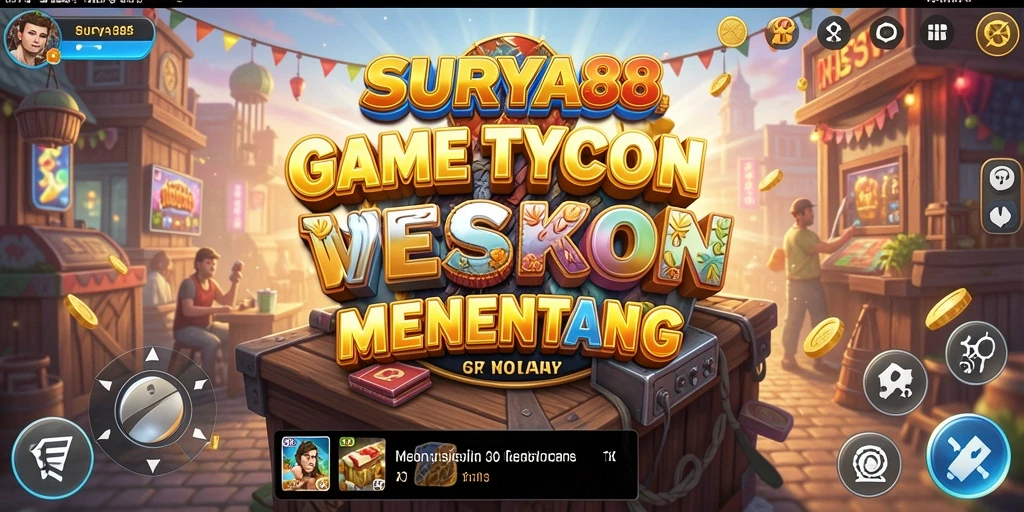 Tampilan menarik dari gameplay SURYA88 dengan elemen Tycoon yang menyenangkan.